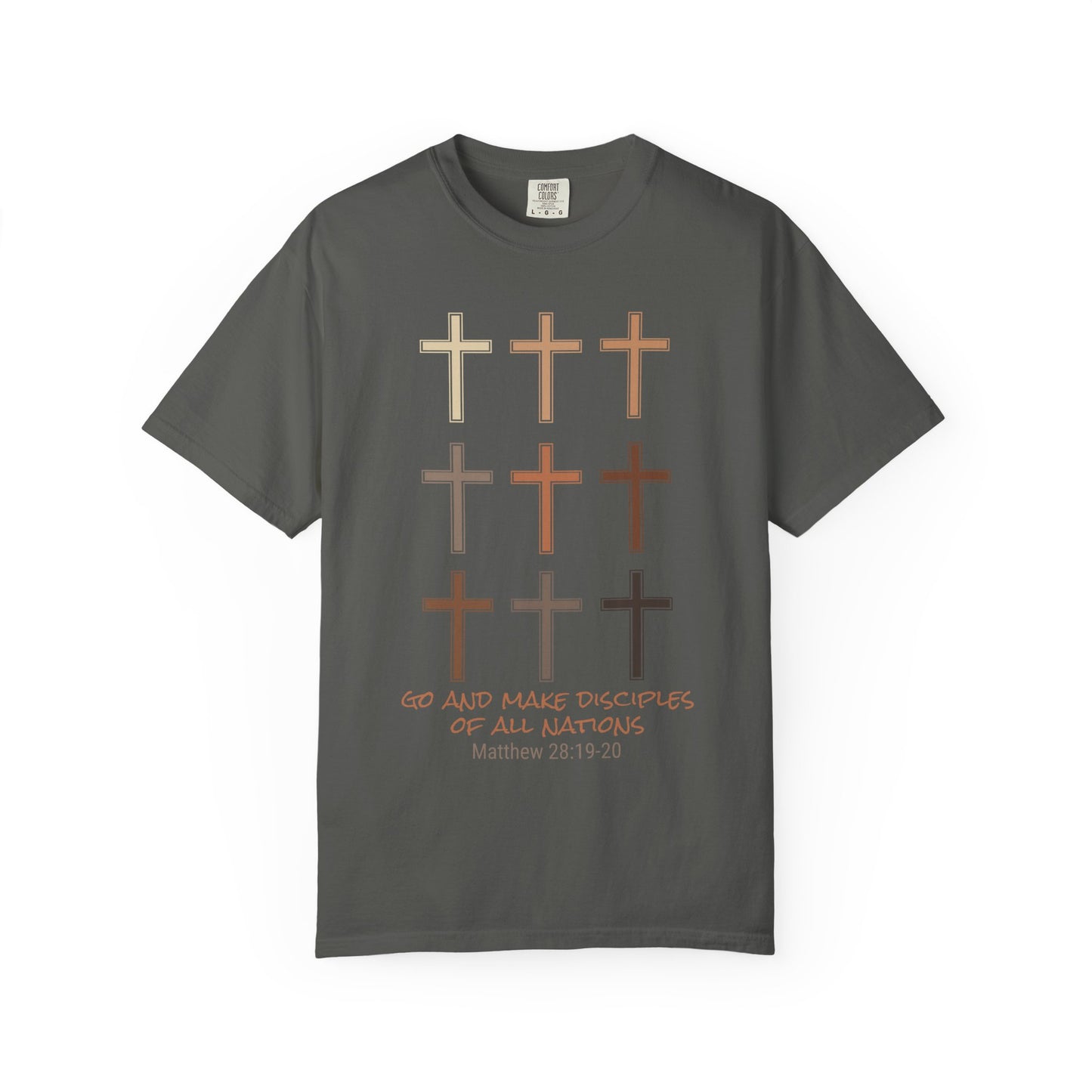 Christian Crosses T-Shirt — "Go and Make Disciples" Scripture Tee