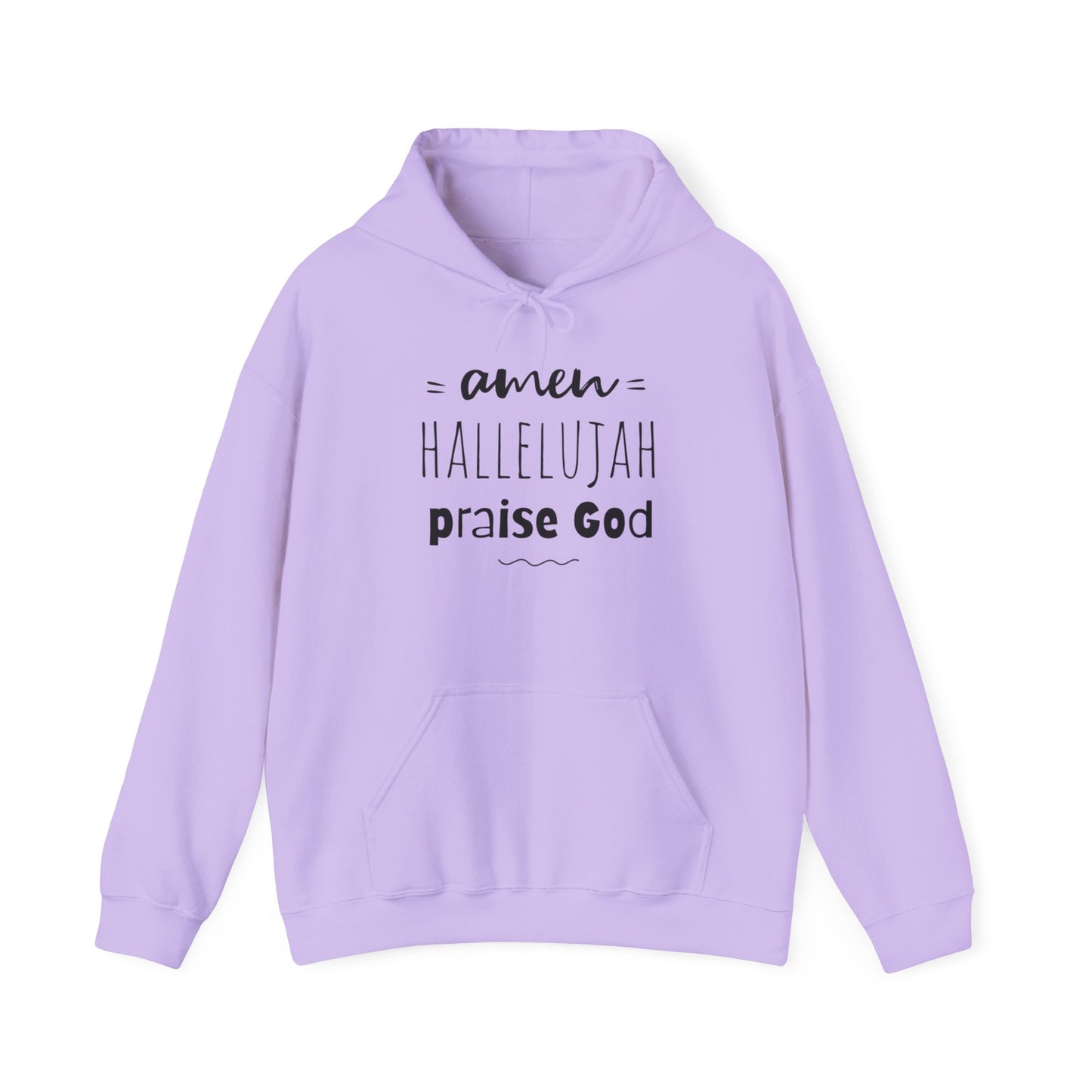 Christian Hoodie Amen Hallelujah Praise God Faith Apparel Christian Merch Jesus Hoodie Unisex Heavy Blend™ Hooded Sweatshirt