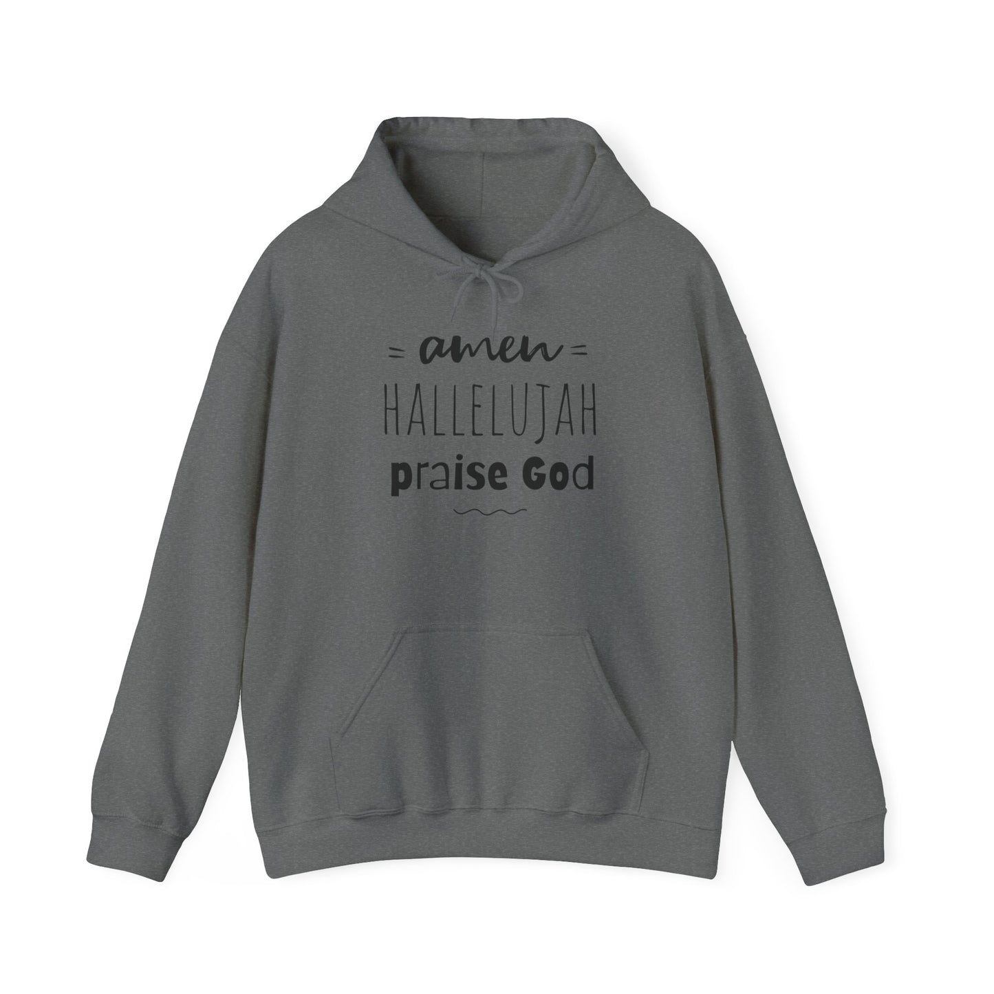 Christian Hoodie Amen Hallelujah Praise God Faith Apparel Christian Merch Jesus Hoodie Unisex Heavy Blend™ Hooded Sweatshirt