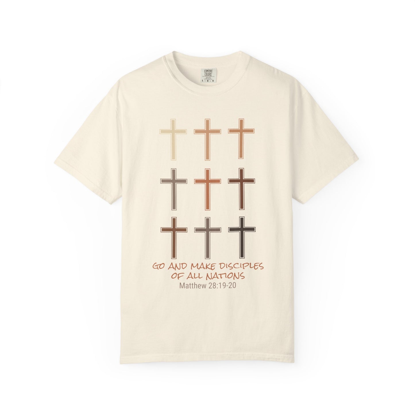 Christian Crosses T-Shirt — "Go and Make Disciples" Scripture Tee