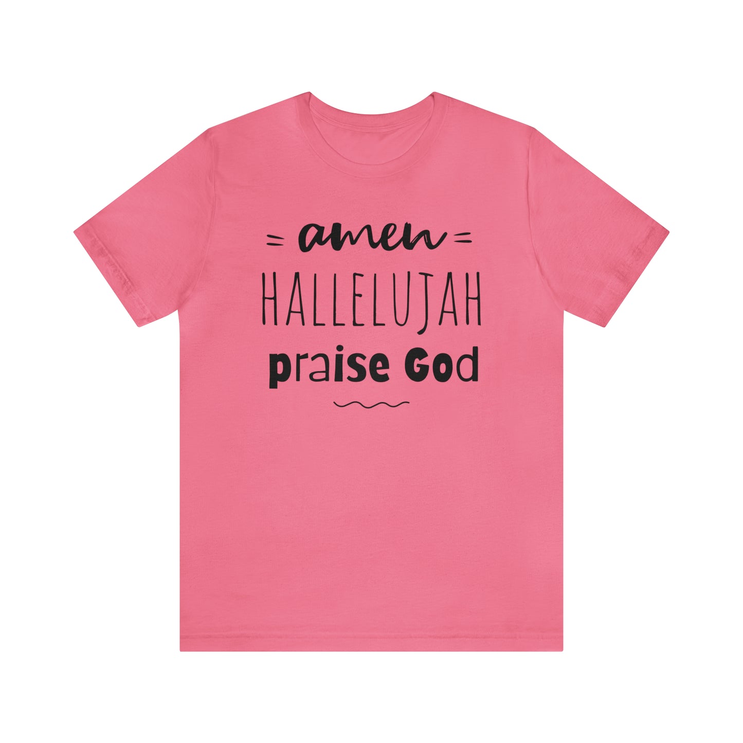 Eclectic Christian T-Shirt, Amen, Hallelujah, Praise God, Christian Merch, Jesus Crewneck Unisex Jersey Short Sleeve Tee