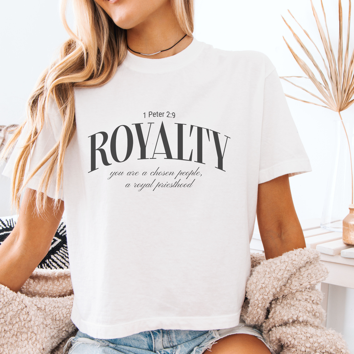 Royalty Graphic Tee — 1 Peter 2:9 You Are a Chosen People, a Royal Priesthood
