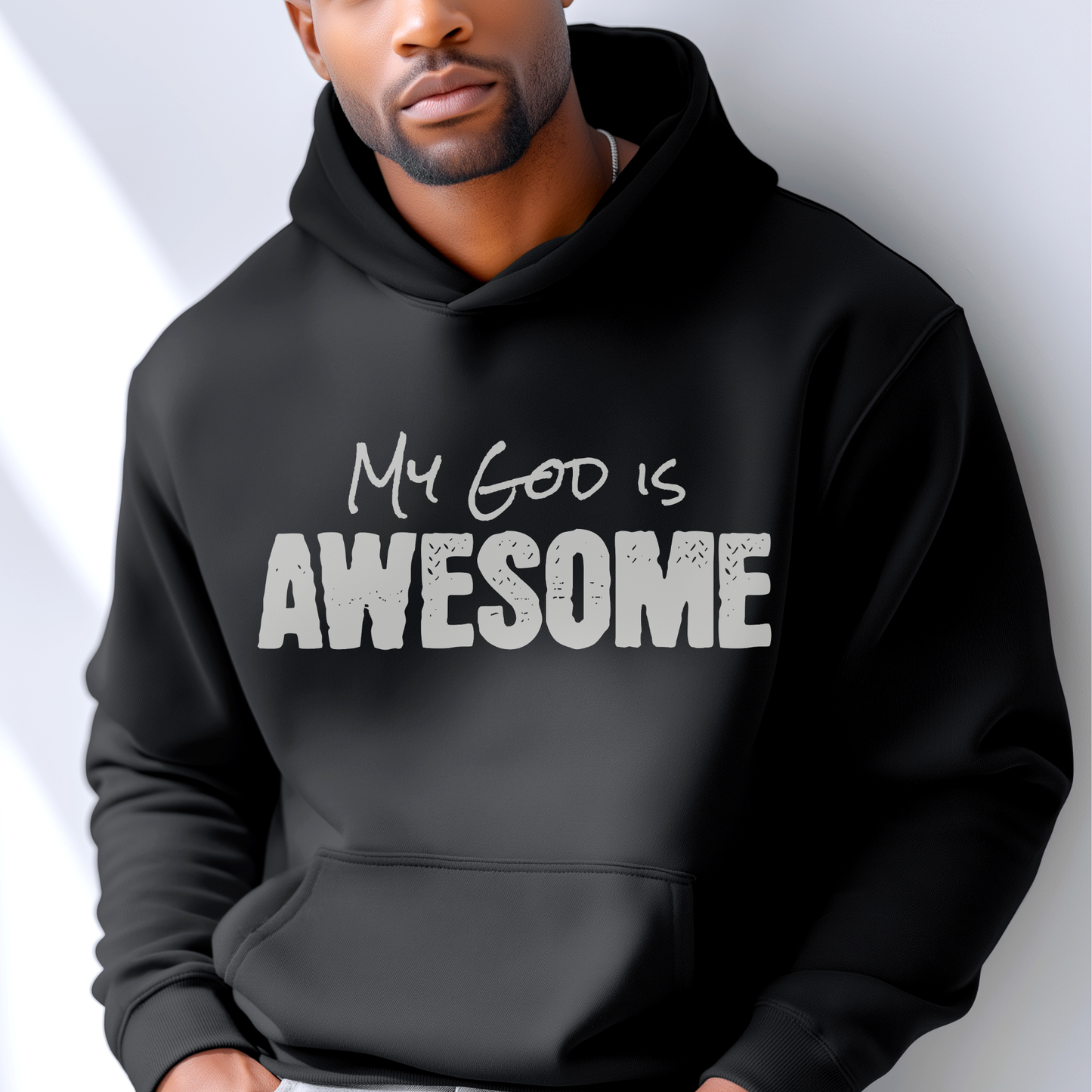Christian Hoodie — "My God Is Awesome" Faith Pullover