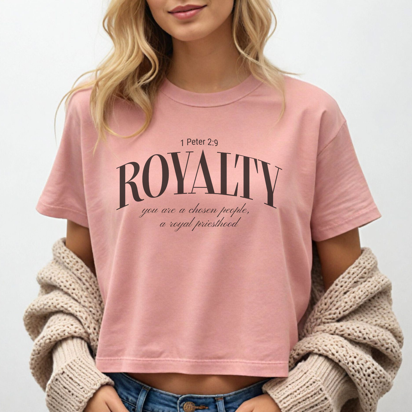 Royalty Graphic Tee — 1 Peter 2:9 You Are a Chosen People, a Royal Priesthood
