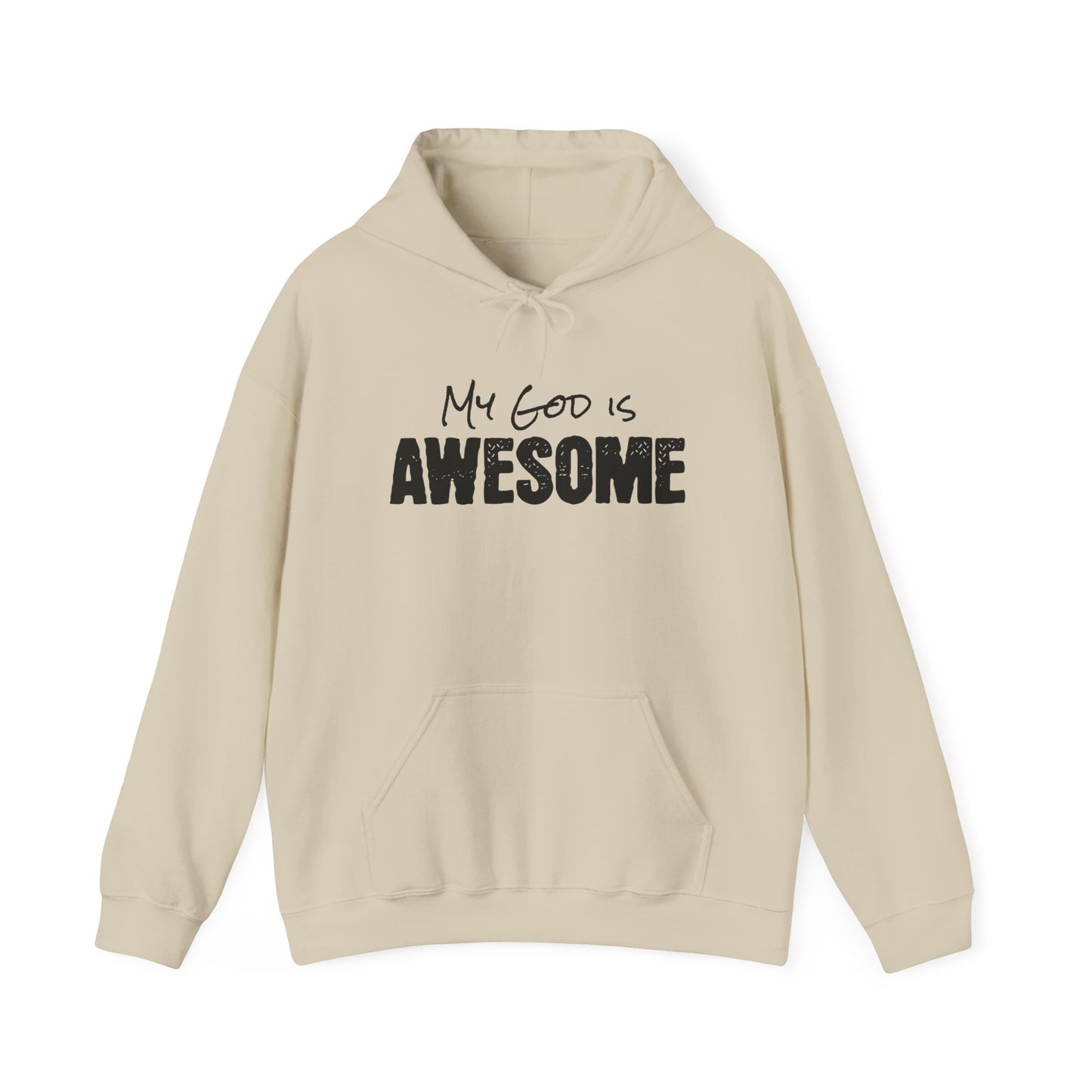 Christian Hoodie — "My God Is Awesome" Faith Pullover