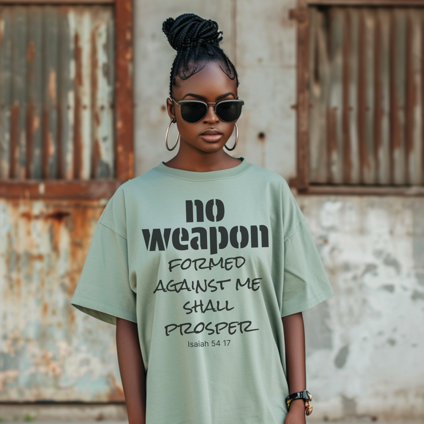 No Weapon Formed T-Shirt — Isaiah 54:17 Inspirational Christian Tee
