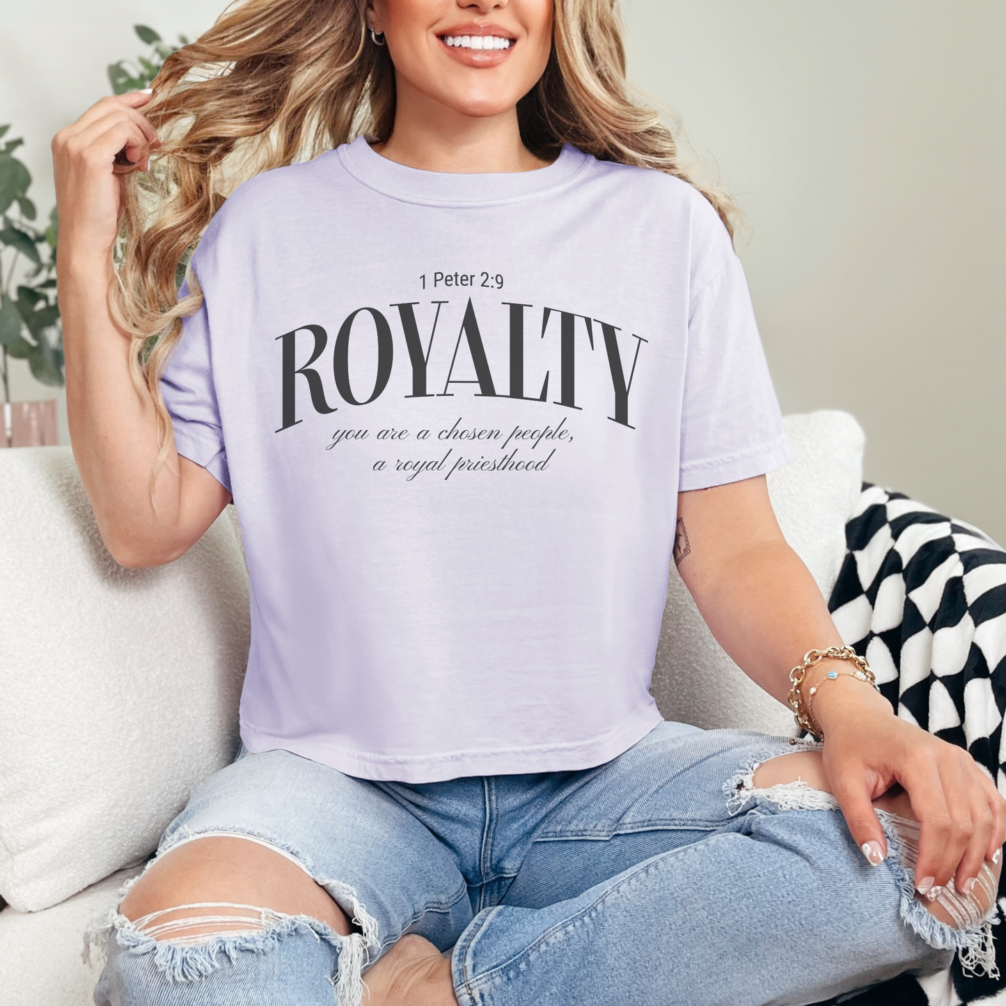 Royalty Graphic Tee — 1 Peter 2:9 You Are a Chosen People, a Royal Priesthood