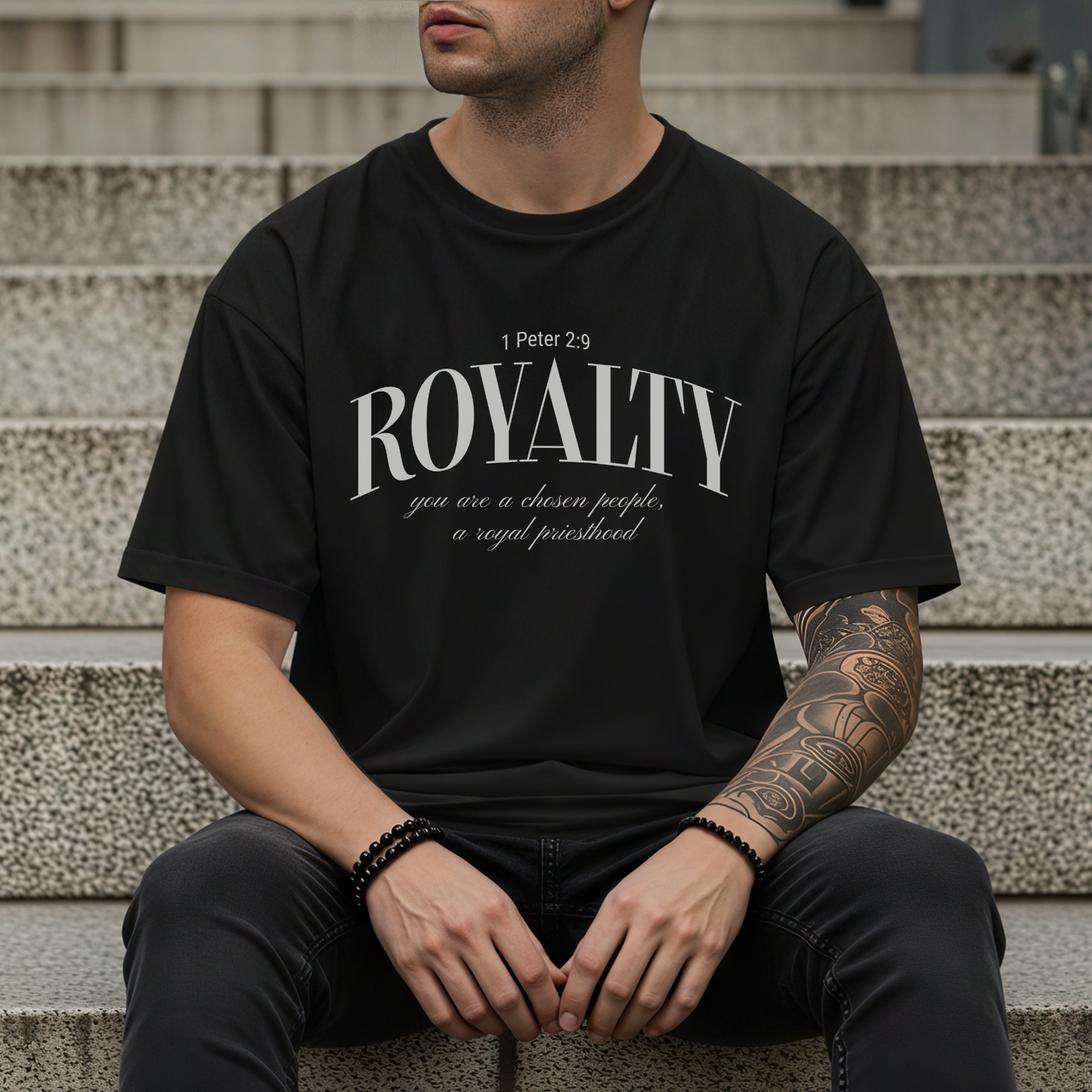 Royalty T-Shirt — 1 Peter 2:9 Your Are a Chosen People, a Royal Priesthood