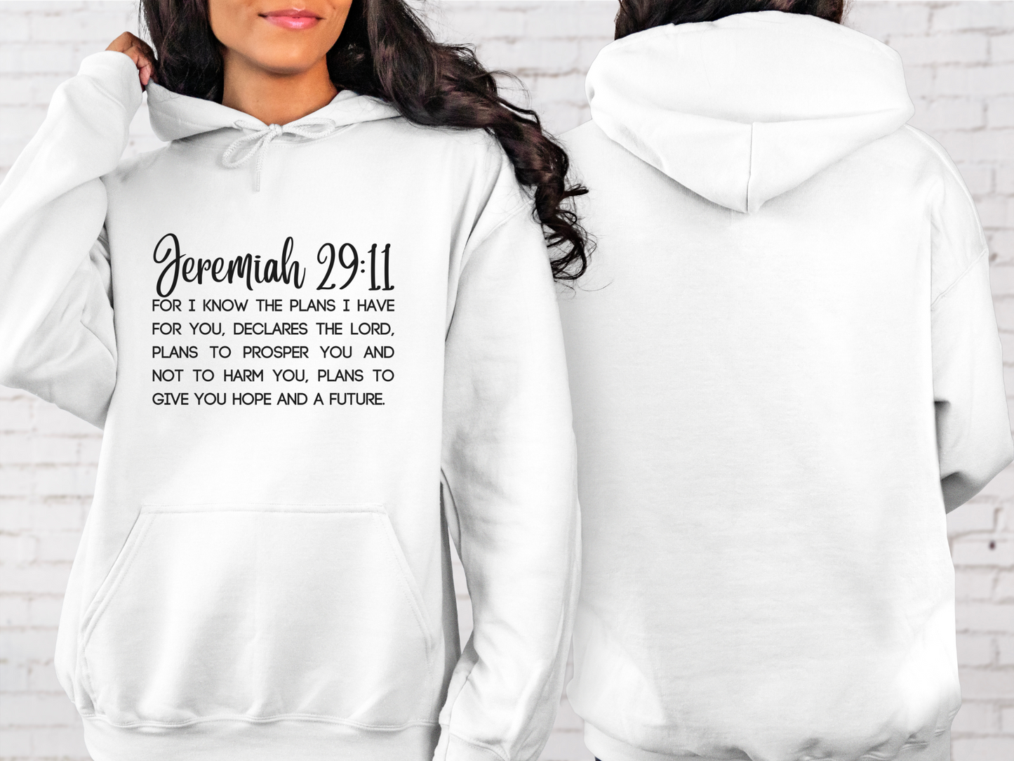 Jeremiah 29 11, Bible Verse Hoodie, Gospel Hoodie, Unisex Heavy Blend Hooded Sweatshirt