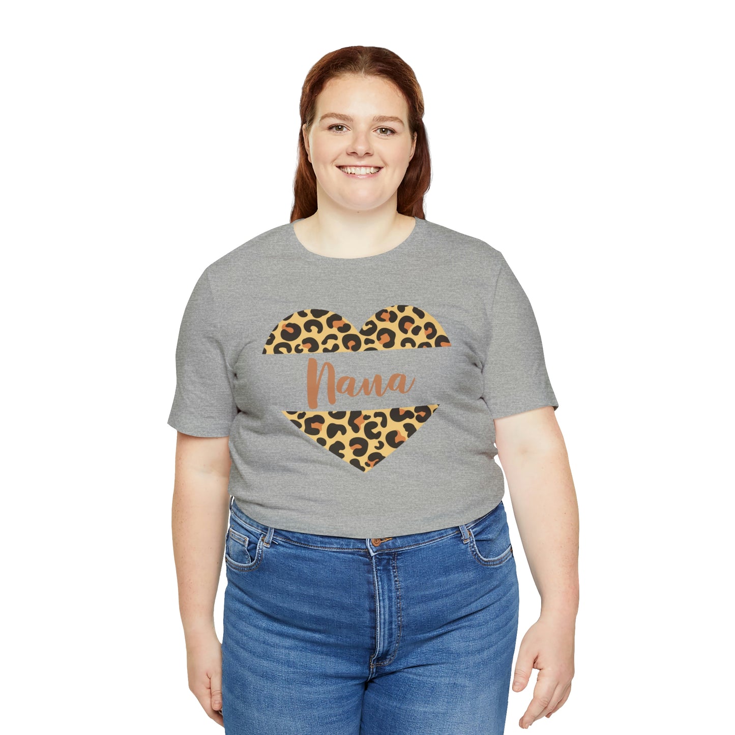 Nana Leopard Heart  Shirt, Mother's Day Gift for Grandma, Cute Nana Shirt, Nana Present, Nana Birthday