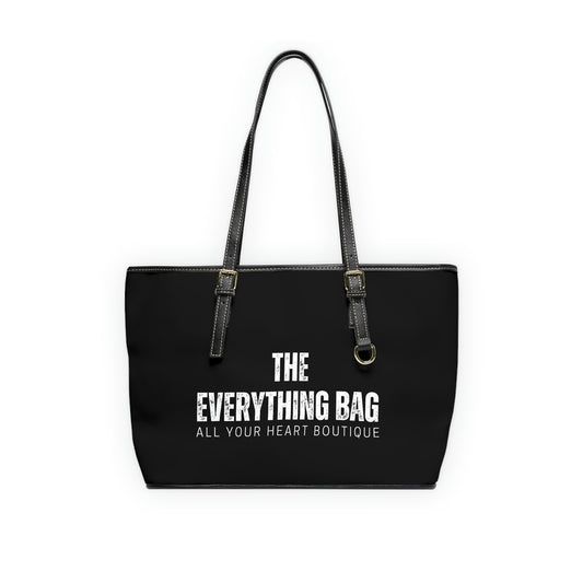 The Everything Faux Leather Tote Bag, Designer Inspired Bag, Never Full Carryall, Work Bag, Custom Cute Shoulder Bag, PU Leather School Bag
