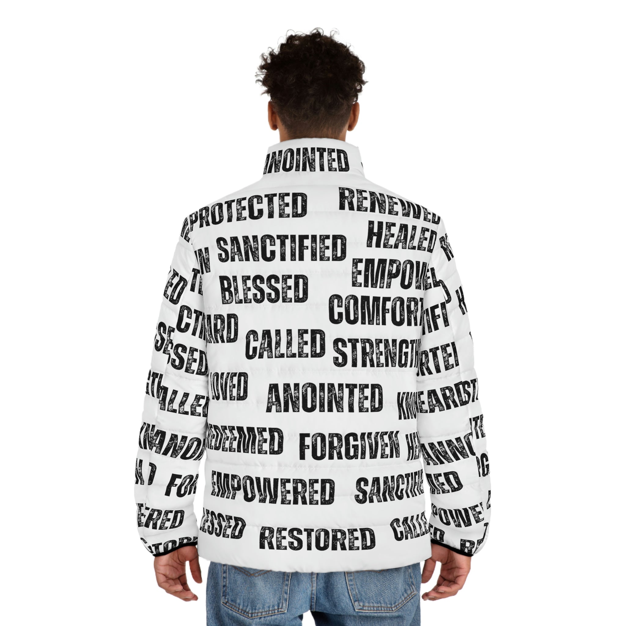 Christian Streetwear, Christian Affirmations Puffer Jacket