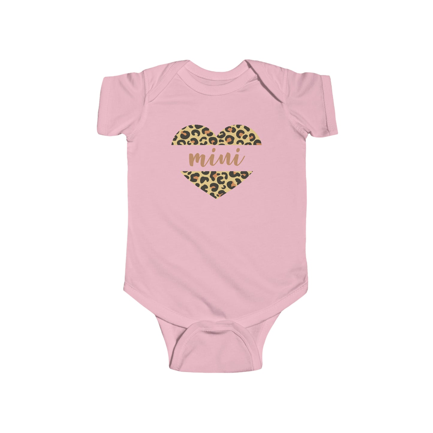 Leopard Heart Mini Infant Fine Jersey Bodysuit