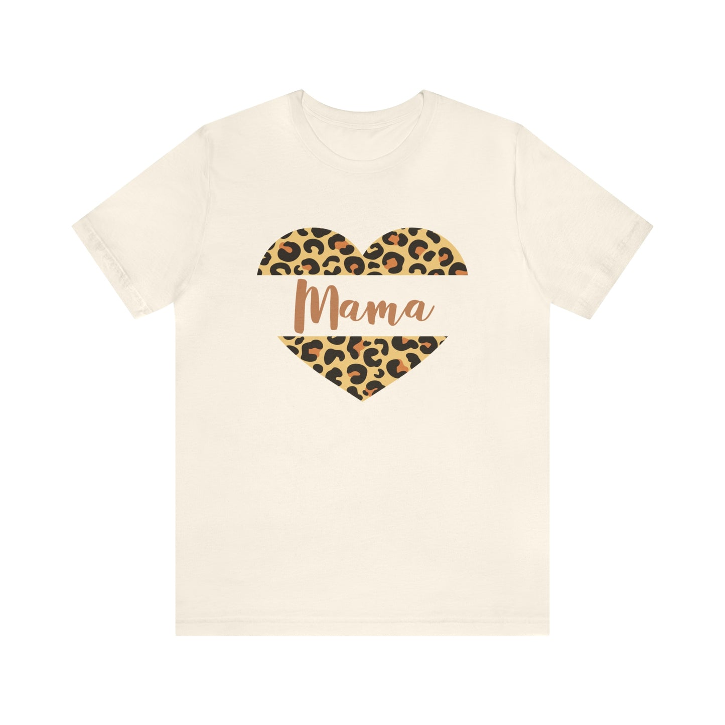 Mama Leopard Heart  Shirt, Mother's Day Gift for Mom, Cute Mama Shirt, Mom Birthday or Mom Christmas Gift
