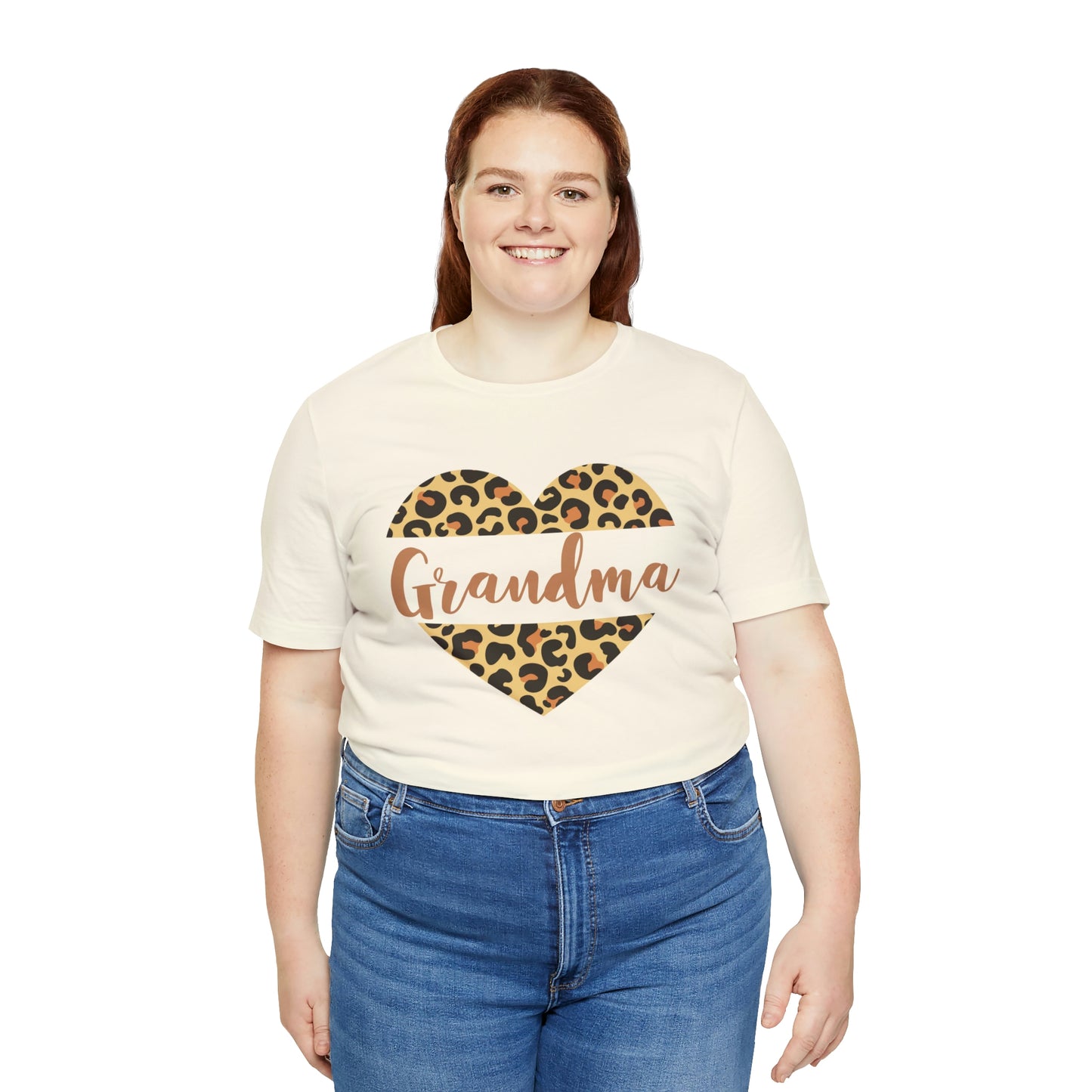 Grandma Leopard Heart  Shirt, Mother's Day Gift for Grandma, Cute Grandma Shirt, Grandma Present, Grandma Birthday